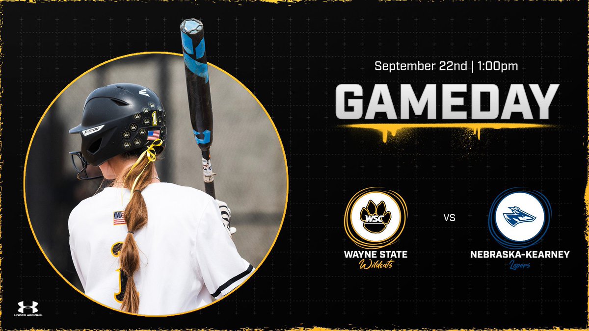 WSCWildcatSB's tweet photo. It’s Gameday 😼

🆚 Kearney
⏰ 1:00pm
📍 Wayne, America 

#GoCats https://t.co/Xo7iq283vf