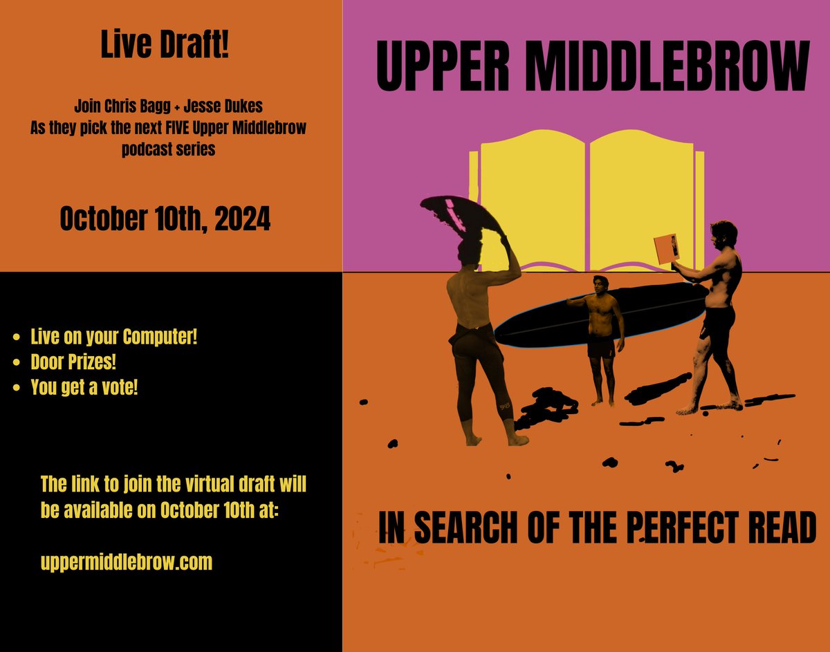 Join us Oct 10th for a LIVE draft, in which we pick the next FIVE series. 

You get a vote!