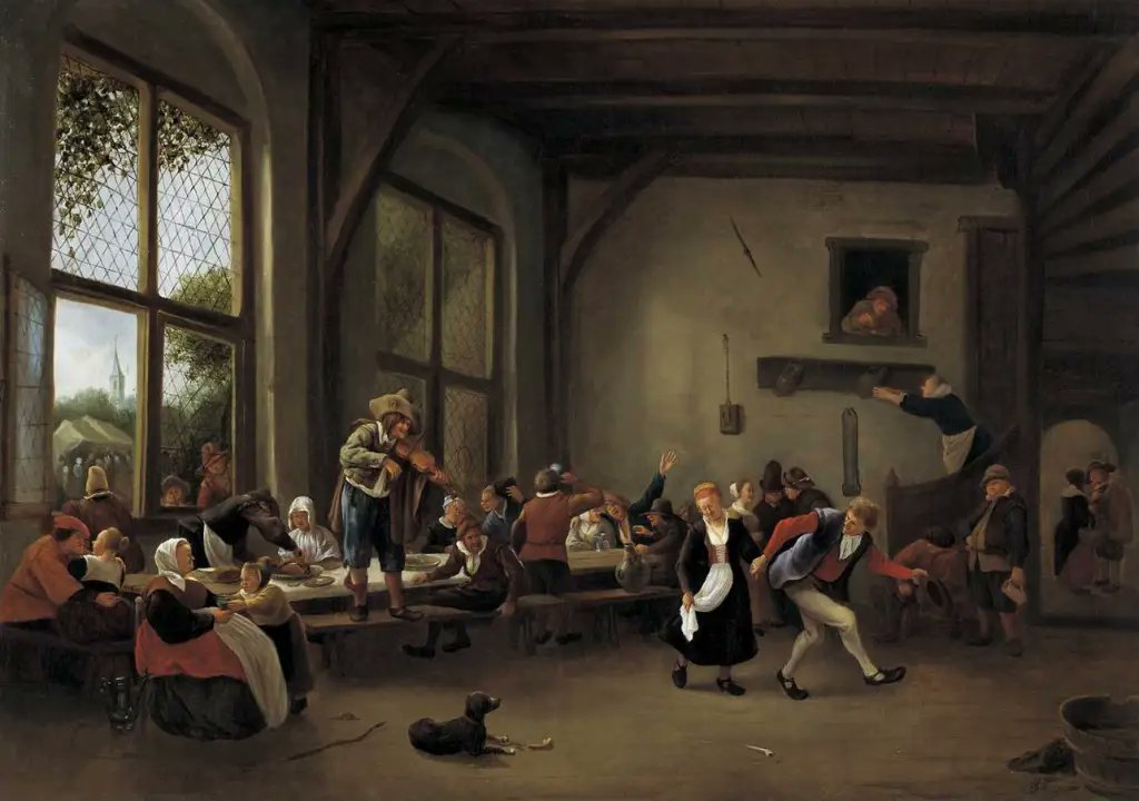 YBeumkes's tweet photo. As a brewer and tavern keeper, Jan Steen was well acquainted with life at the local pub. Enjoy my post that explores revelers #dancing and much more:  https://t.co/4oeBWZG02i #art #arthistory #Dutch #painters My gratitude to @DeLakenhal &amp; @KMSKA for their wonderful collections. https://t.co/ALwr4KdtIj