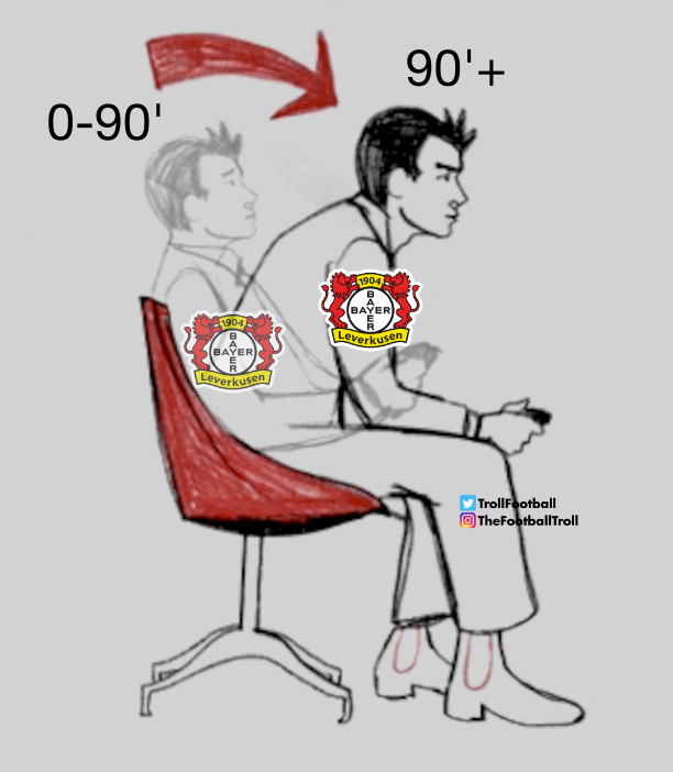 TrollFootball's tweet photo. Bayer Comebackusen is back https://t.co/gjLOH1uixS