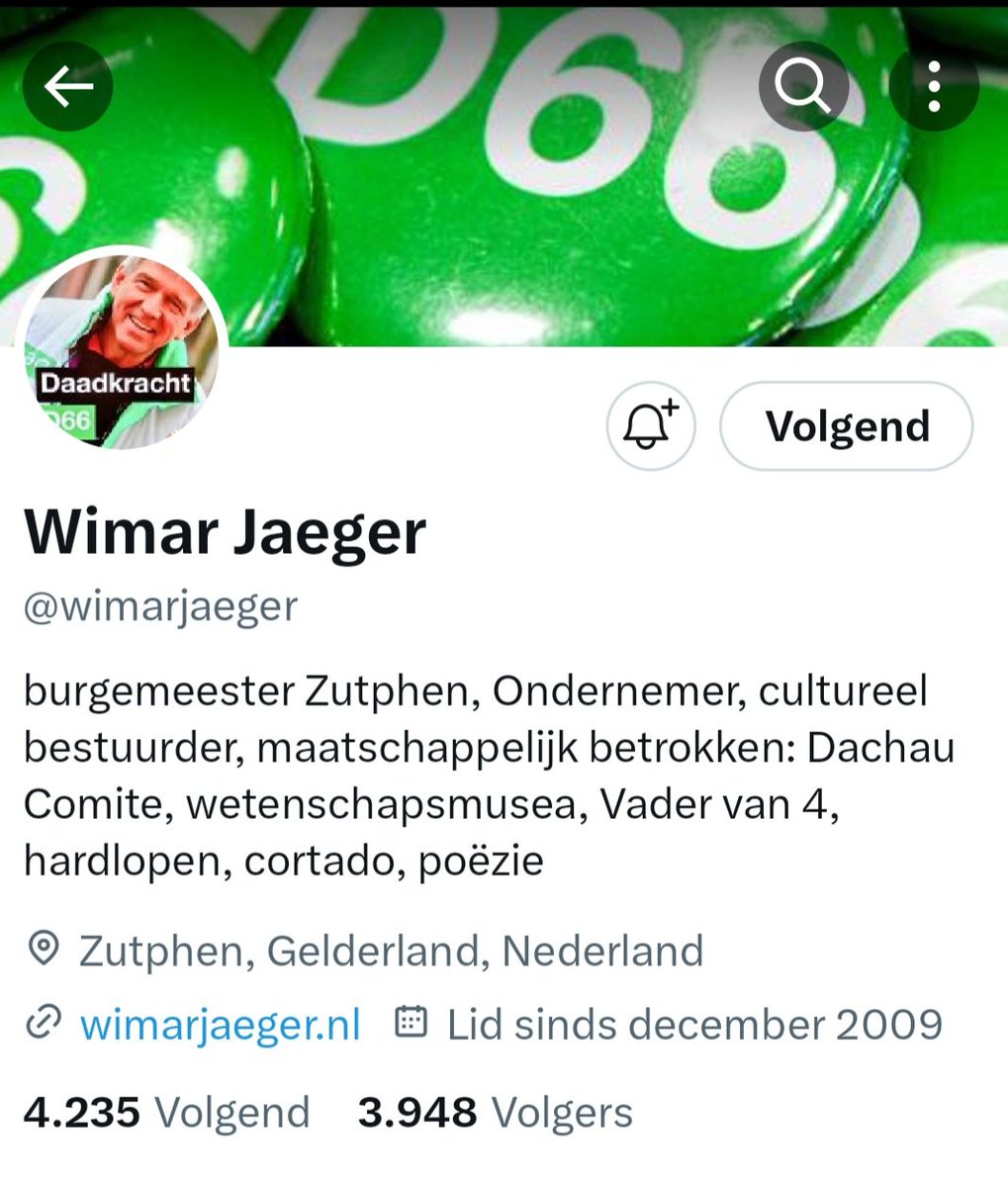 Burgemeester <a href="/wimarjaeger/">Wimar Jaeger</a> van #Zutphen heeft niet zoveel met boven de partijen staan.