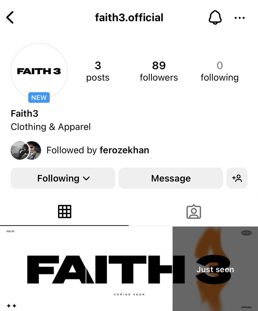 FAITH3 is finally here! So so excited for the collection 👑✨

#FerozeKhan #Faith3