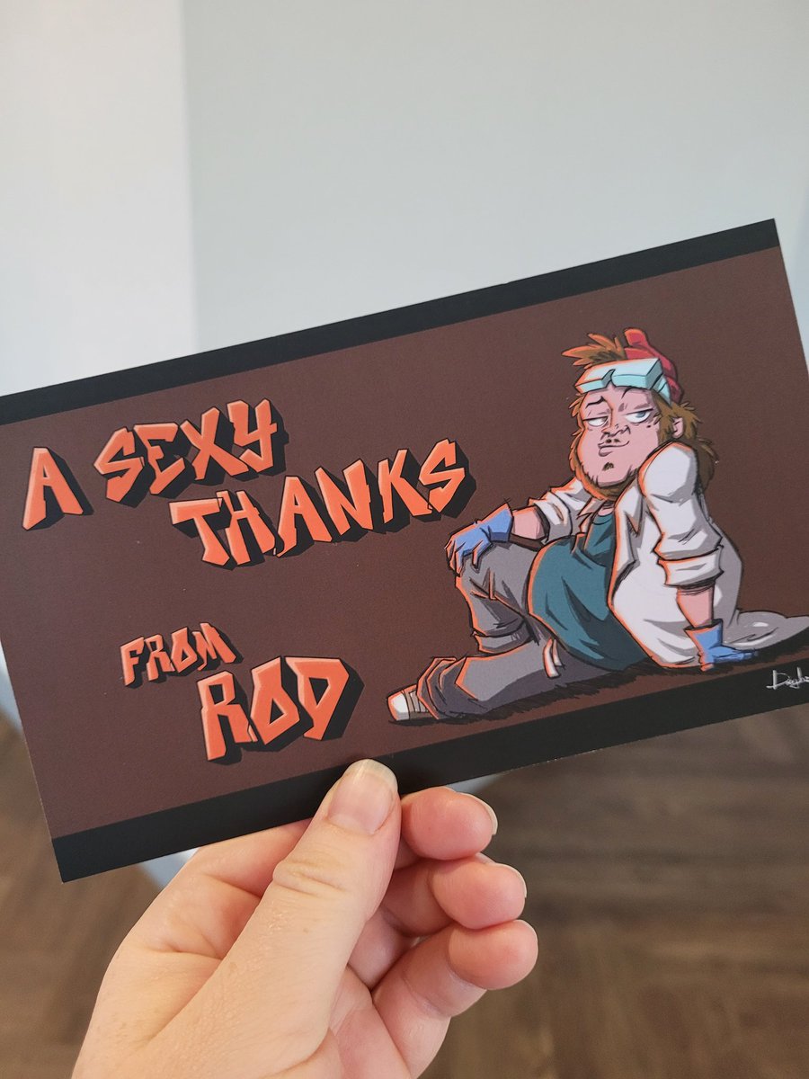 Sooo nice catching up the ninja turtles crew again. Of course there was a lot of pizza, and I finally got my Sexy Rod, drawn by one of our anim directors, Douglas.