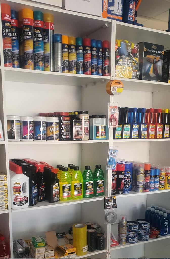 For all your genuine shield products, lubricants, motor spares, accessories, tools and batteries get in touch with us on 0772253212 /  0242721209
Location: BJ Soughgate Mall, Chiremba Rd, Hillside, HARARE.