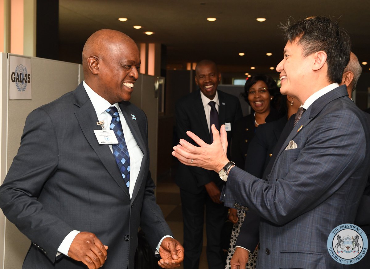 OfficialMasisi's tweet photo. The meeting took place on the sidelines of the 79th Session of the United Nations General Assembly.
#AdvancingTogether
#buildingrelations
#mindsetchange
#GoMasisi🇧🇼 https://t.co/gEjLcbtWDi