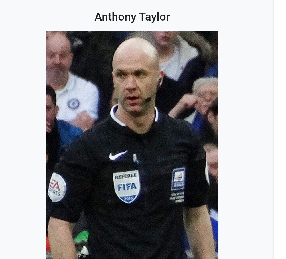 TebatsoScott's tweet photo. @caesfire The same as this for Manchester United. I hate this guy because everytime he officiates a Man U game i know there will something wrong https://t.co/CIyOY3YMju