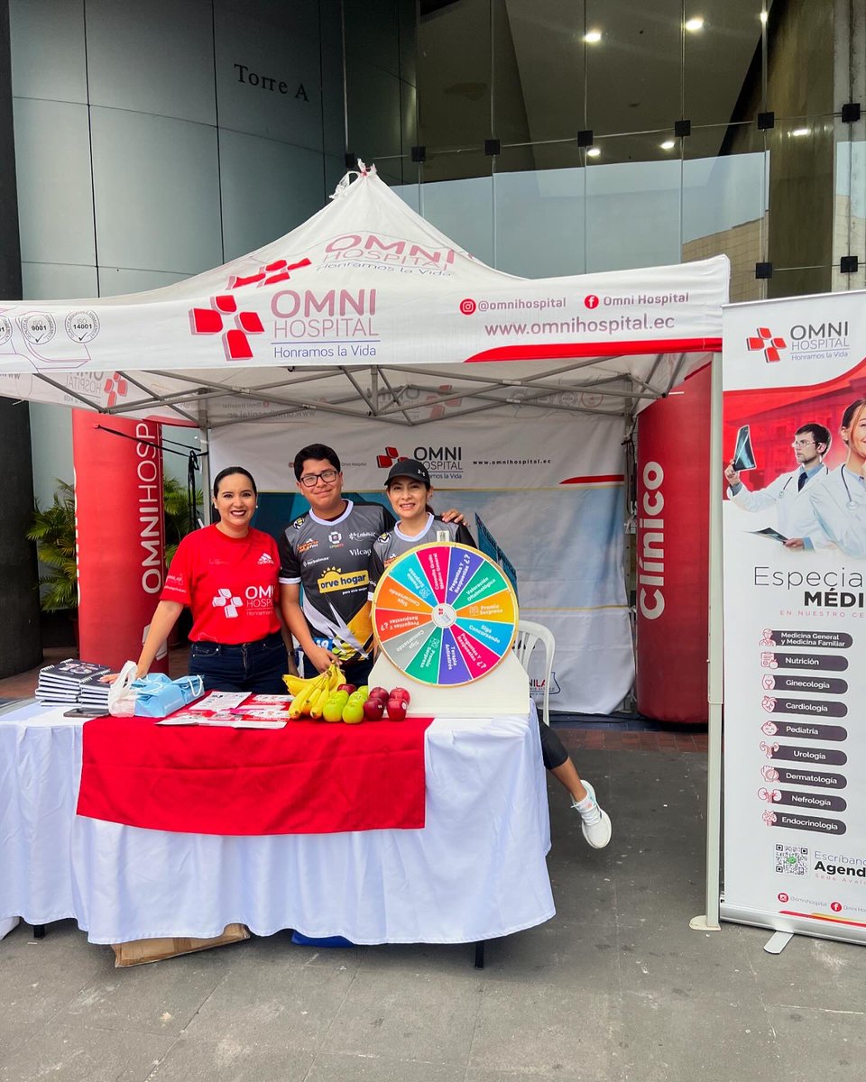 📌 gracias <a href="/omnihospital/">Omni Hospital</a> por estar presente en los 5K de @rcdsports.ec junto a la <a href="/laradioredonda/">La Radio Redonda</a>