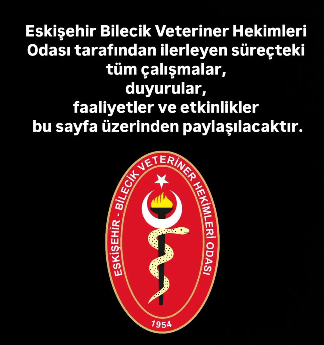 Eskişehir Bilecik Bölgesi Veteriner Hekimler Odası tweet media