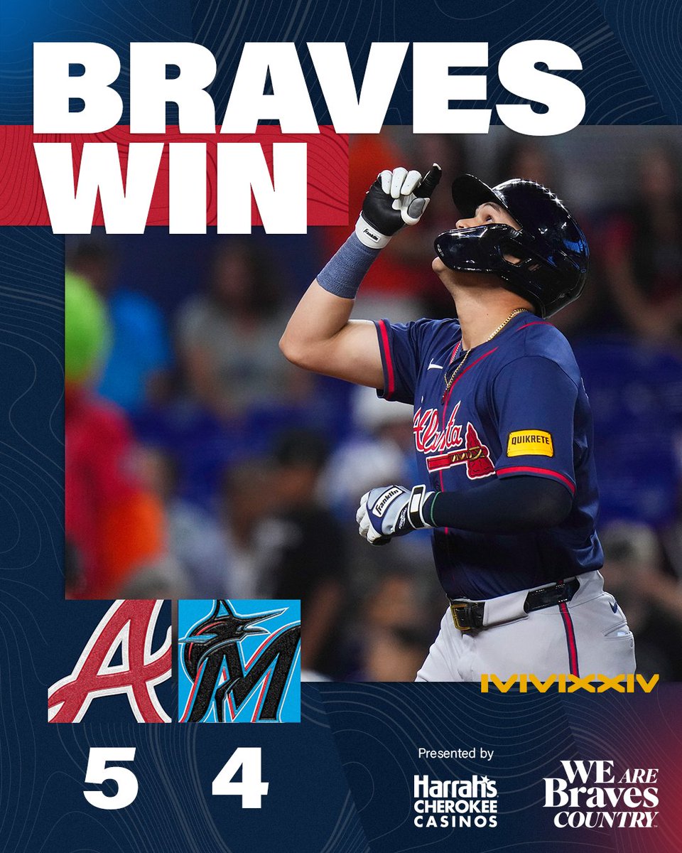 Braves's tweet photo. Series win!

#BravesCountry https://t.co/JwX49dJ2cN