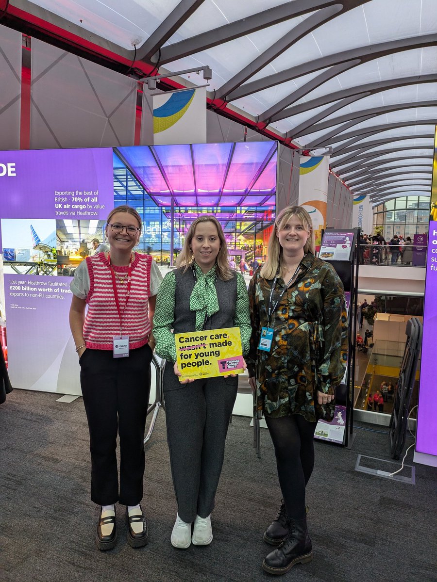 A great start to Labour Conference, meeting with <a href="/becky_gittins/">Becky Gittins MP</a> to talk about why <a href="/TeenageCancer/">Teenage Cancer Trust</a> do what we do! 

(We also spent some time discussing her excellent outfit 💃🏼)