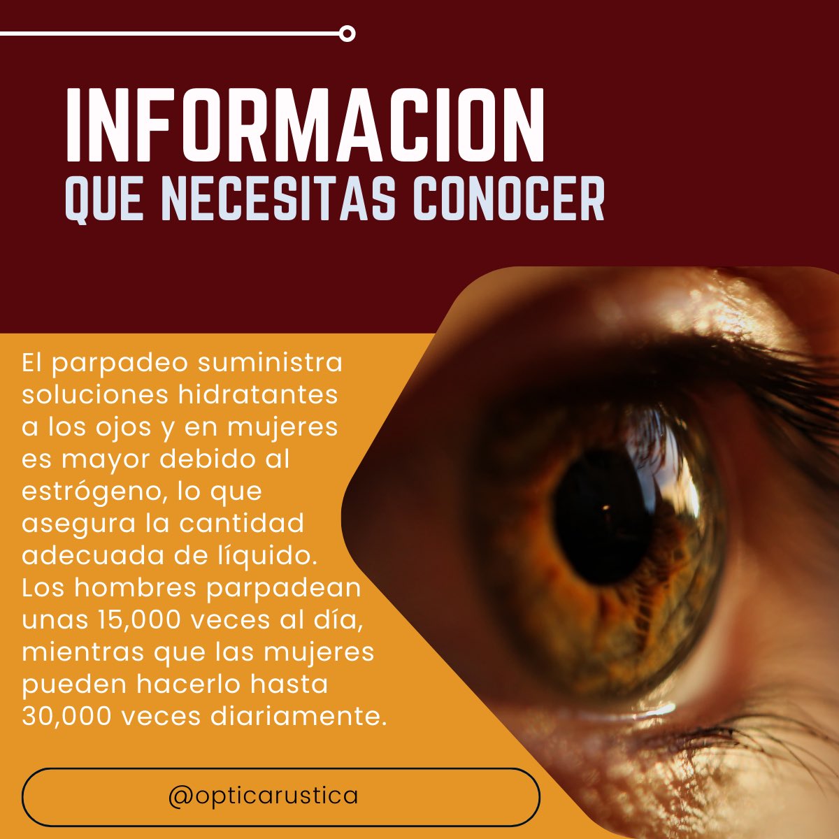OpticaRustica's tweet image. #OpticaRustica #Huejotzingo #saludvisual 

Información que necesitas conocer
