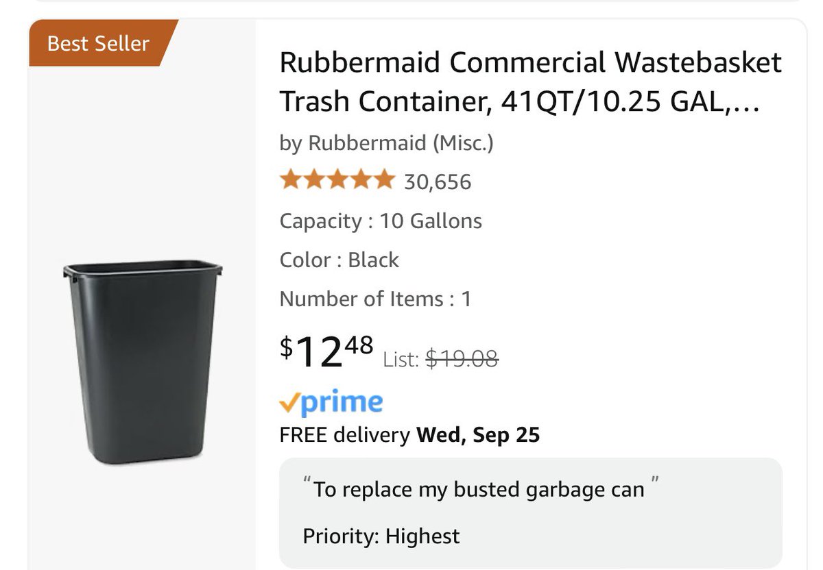 <a href="/cefeldma/">CF</a> Happy Sunday! This reading #educator would love to #clearthelist of this garbage can. The one I ended up with is busted up. I would appreciate any help I can get. Thank you to everyone that has supported my classroom! I couldn’t do it without your help!

amazon.com/hz/wishlist/yo…