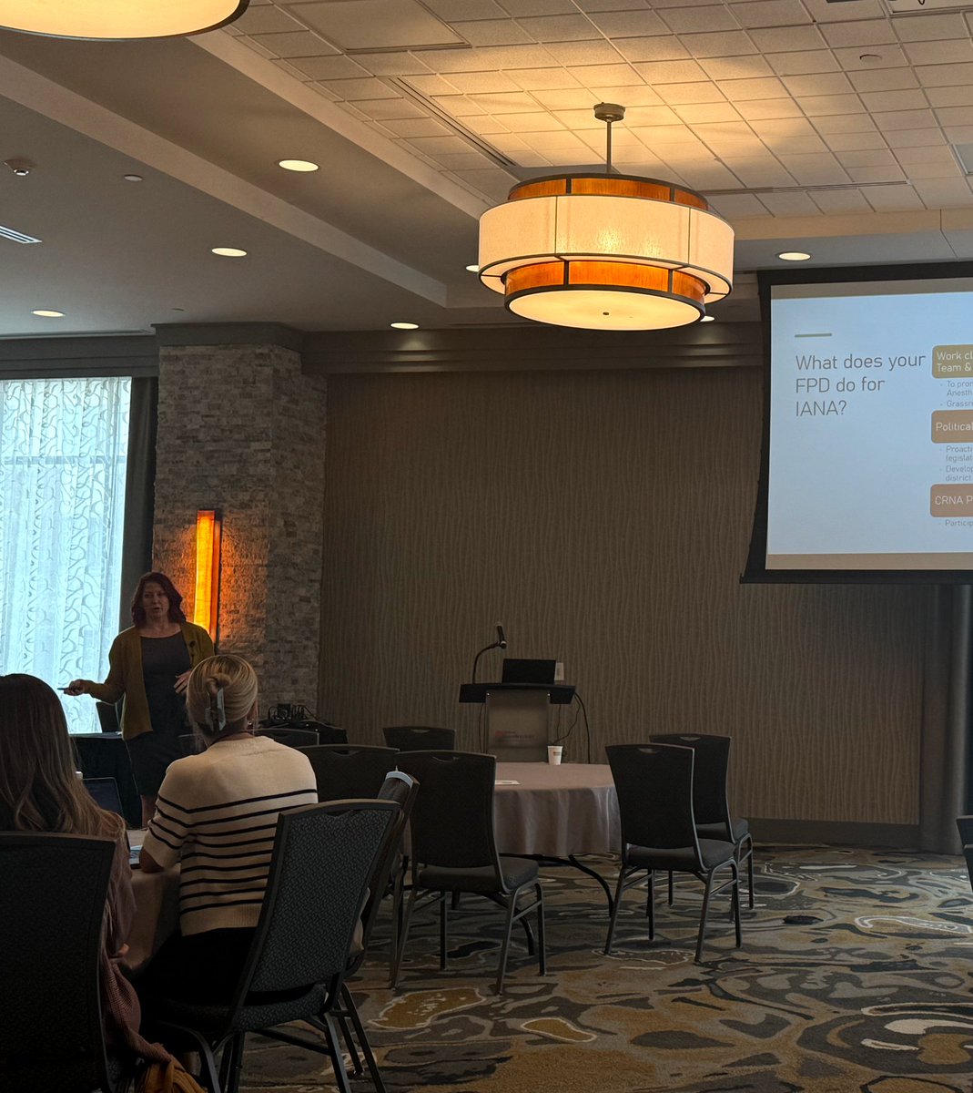 Thank you Dr. Sarah Tweedy for providing the legislative update and for all your work in promoting the CRNA profession.

IANA Fall Meeting