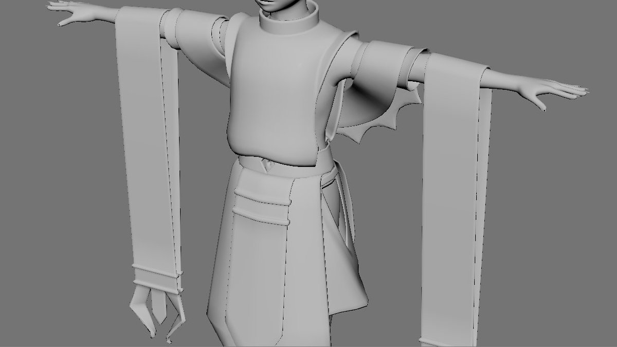 who_3DCG's tweet photo. モデル出来た😀
→これはスキニング大変そう🫥

＃Maya https://t.co/wcU26n3nV9