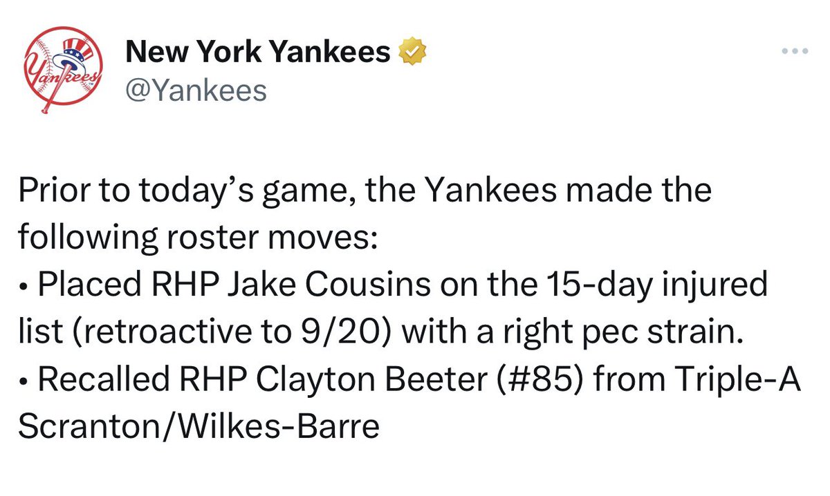 NTXBC_DIRTBAGS's tweet image. Congratulations to Clayton Beeter on being called back up to the Yankees Roster!!
#DirtbagStrong