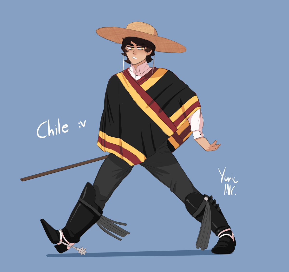 Chile, hace casi dos años que no los dibujo. 🇨🇱