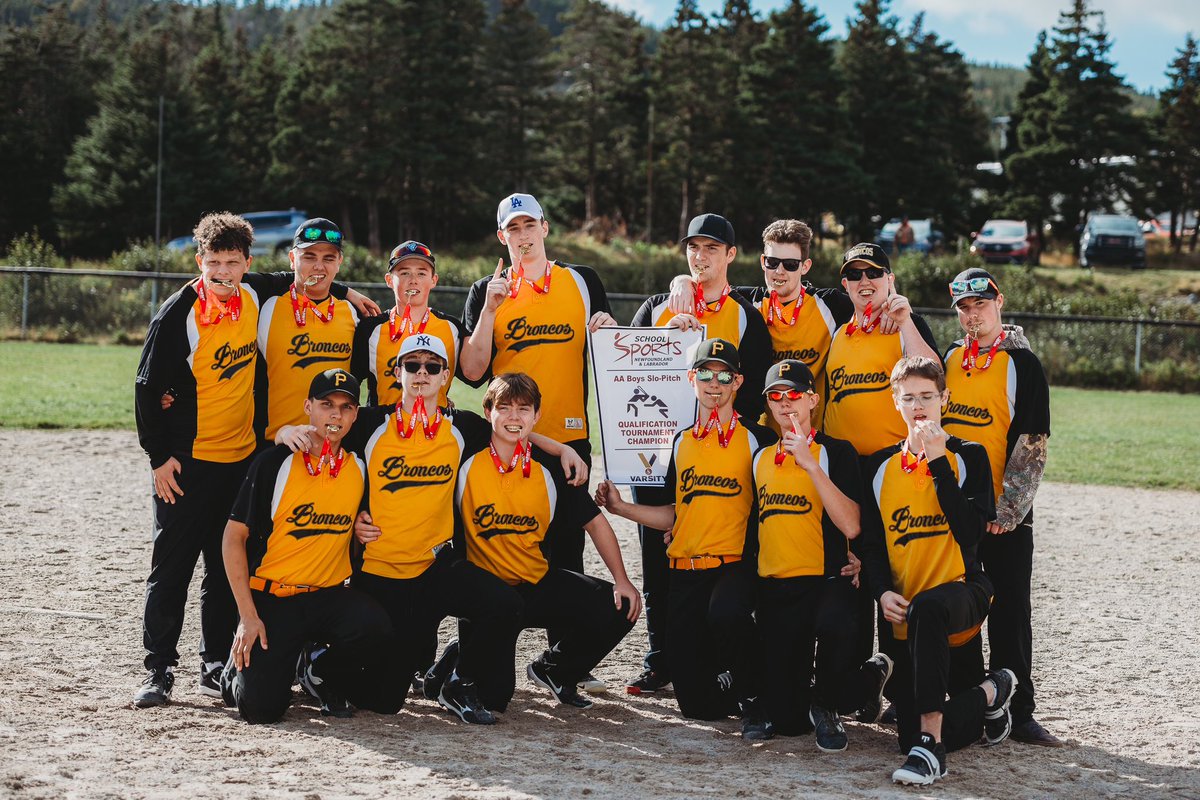 Big congrats to the Senior Boys who won their SSNL 2A Regionals in Softball today! 🥎

Go Broncos!! <a href="/schoolsportsnl/">School Sports NL</a>