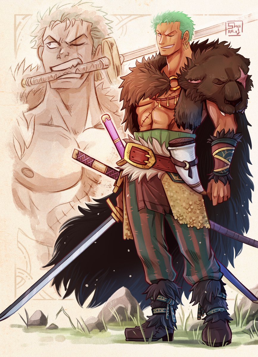 Shuravf90's tweet photo. Finally Elbaf!!!
I'll draw the canon outfits eventually but for now take the individual pics of my version of these two⚔️
#ONEPIECE https://t.co/2EtLhOL405