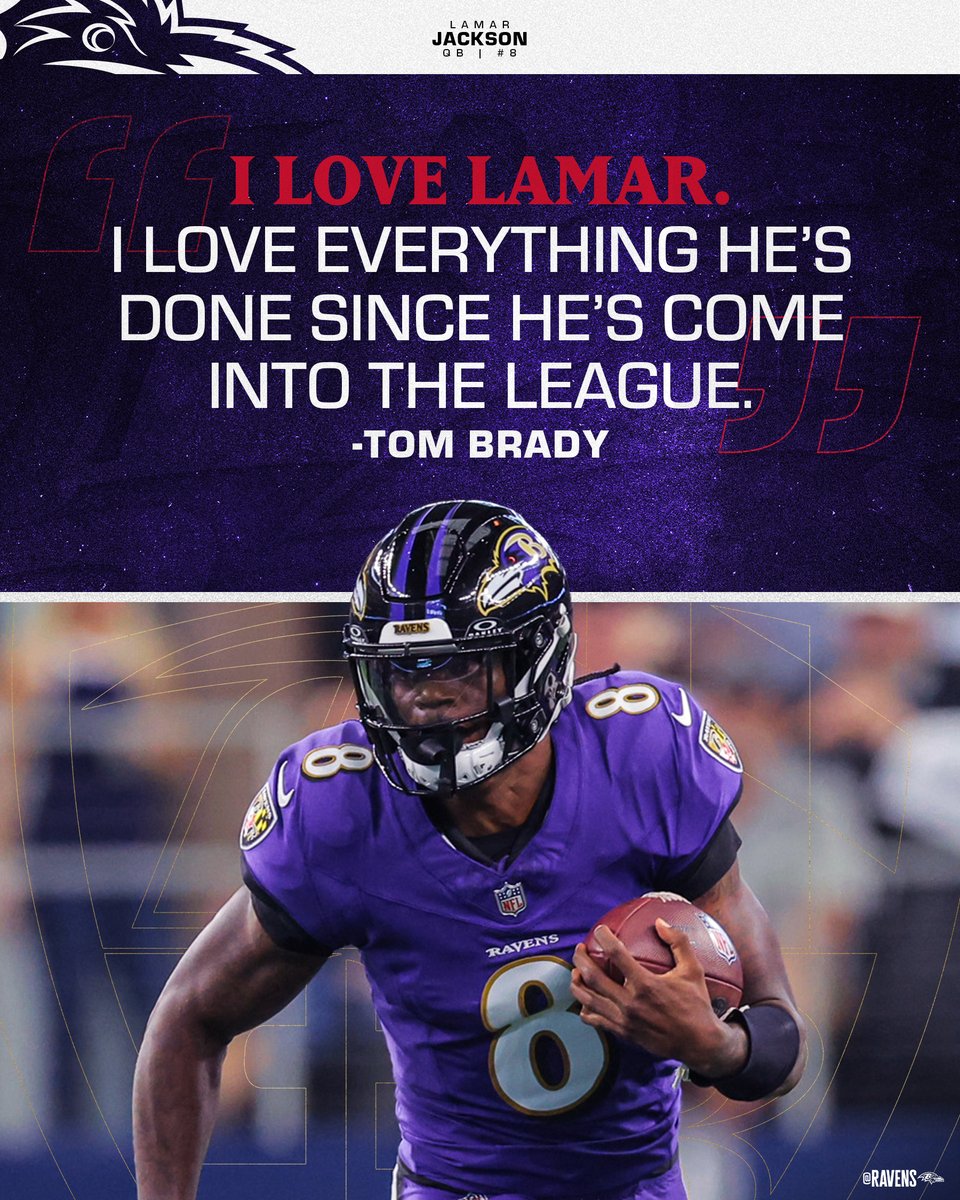 Ravens's tweet photo. Game recognize game @TomBrady 🗣 https://t.co/1ve9MiABv4
