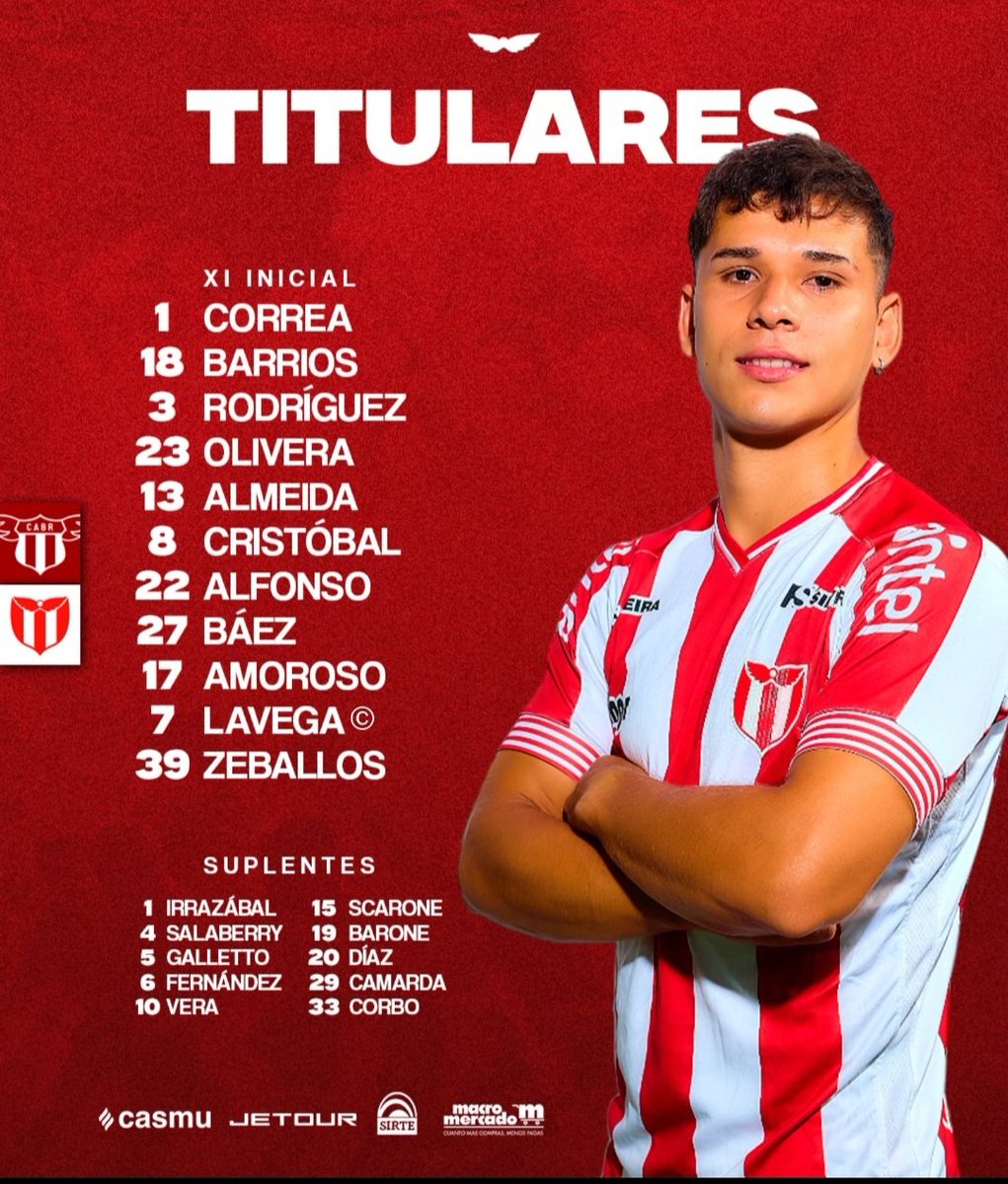 MartinBachs's tweet photo. EQUIPOS #CONFIRMADOS!
Así juegan @bostonriver y @cariverplateuru en el Estadio Campeones Olímpicos de #Florida
#Sastre #darseneros
#Clausura
#CuartaFecha
#Uruguayo2024 https://t.co/i81Aaq9MoV