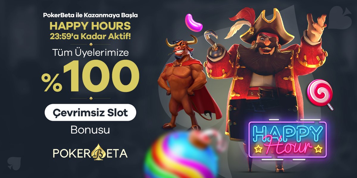 CPokerbeta's tweet photo. ⚡️POKERBETA'DA HAPPY HOURS ZAMANI! ⚡️

🎯%100 Çevrimsiz Slot Yatırım Bonusu Fırsatı!

🎖Çevrimsiz %100 Slot bonusu ile kazancınızı katlayın!

🎲Sosyal medya hesaplarımızı takipte kalın güncel promosyonlardan haberdar olun!

📲Güncel giriş adresimiz; https://t.co/ozXGrysleG https://t.co/XaO92kLcBY