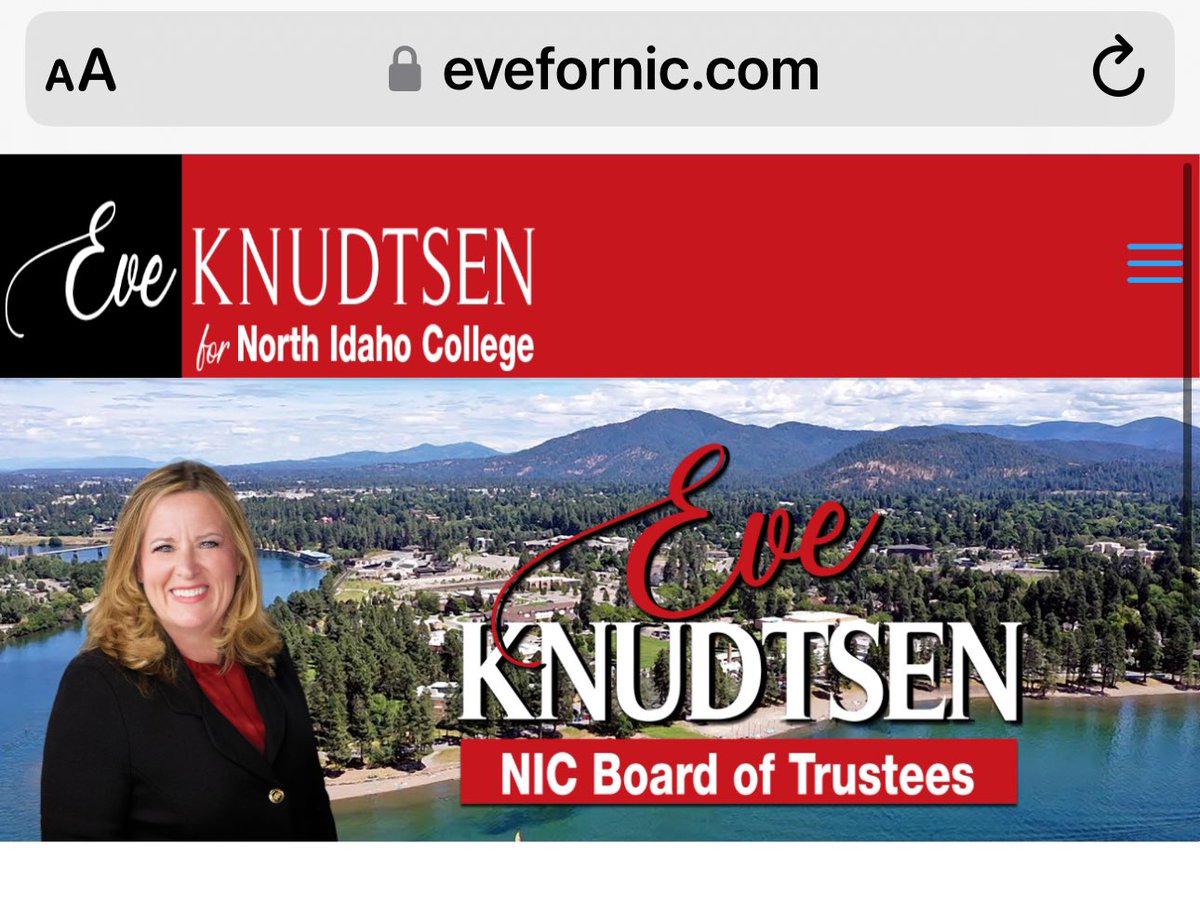 ChristaHazel's tweet photo. @Brittan20938851 @NorthIdaho I fully support Eve Knudtsen! Eve has a unique skillset. As a major employer, she fully understands what @NorthIdaho provides to our community. Eve, unlike Greg, understands economic development. Eve knows how to make money, not waste it. Eve will be a great trustee. #SaveNIC https://t.co/bdYumJ1Gpk