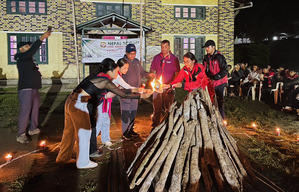 GhimireDev's tweet photo. A week of scout camp🏕️ life is worth several months of theoretical teaching. 
Little Angels' Scout Troop arranged two nights and three days camp on the auspicious occation of International Day of Peace (#IDP ). 102 Scouts participated with Enthusiasm and Zeal in the camp. https://t.co/SFOyZIEQ6l