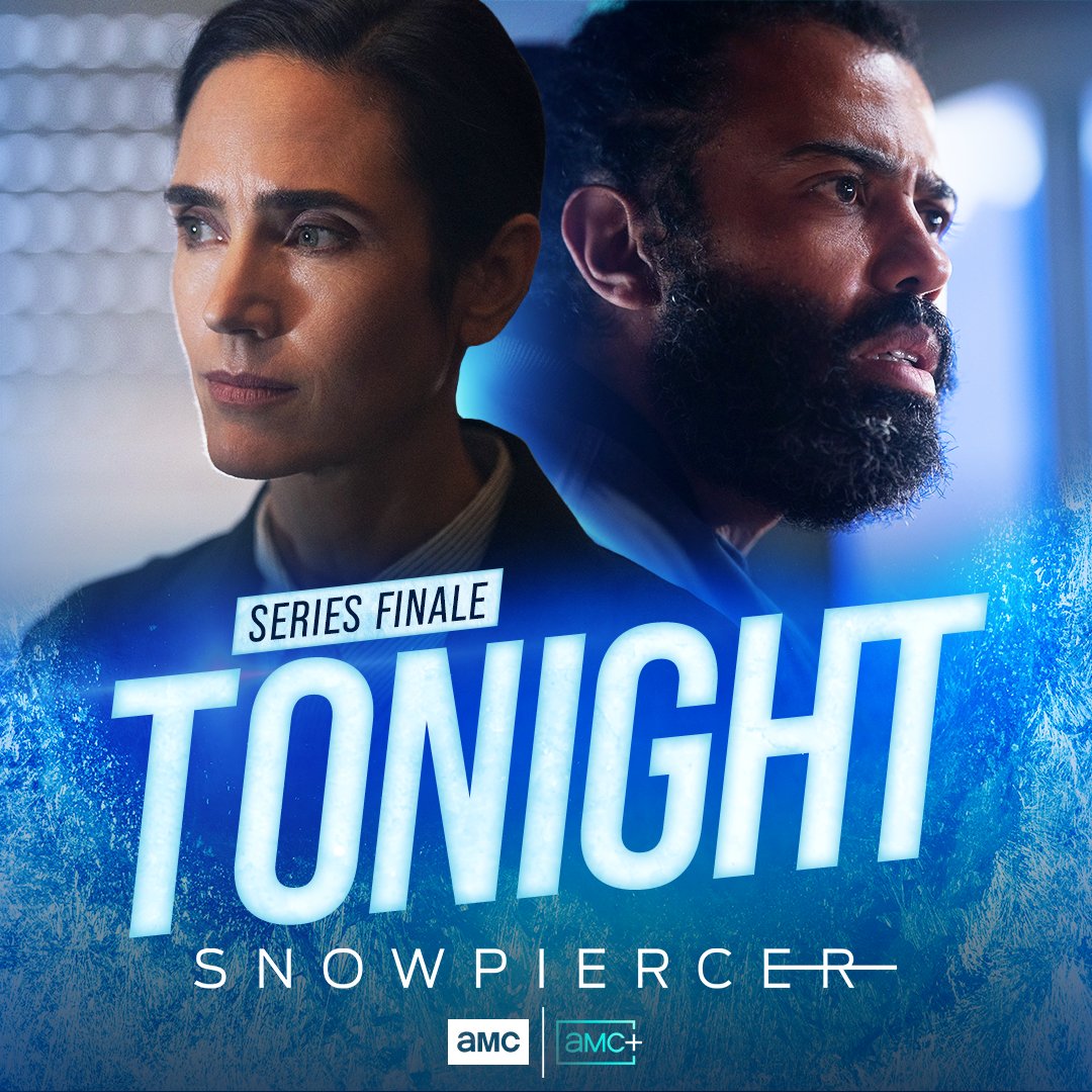 TVTango's tweet photo. 🌟Watch tonight @AMC_TV 9pm(@AMCPlus)Series Finale #Snowpiercer "Last Stop" Starring #JenniferConnelly @DaveedDiggs #RowanBlanchard #AlisonWright #KatieMcGuinness #MichaelAronov @sakinajaffrey #MickeySumner @LenaRockerHall @TheMikeOMalley @RobeUrbina About https://t.co/pgRqo6F6pW https://t.co/XExni50DIW