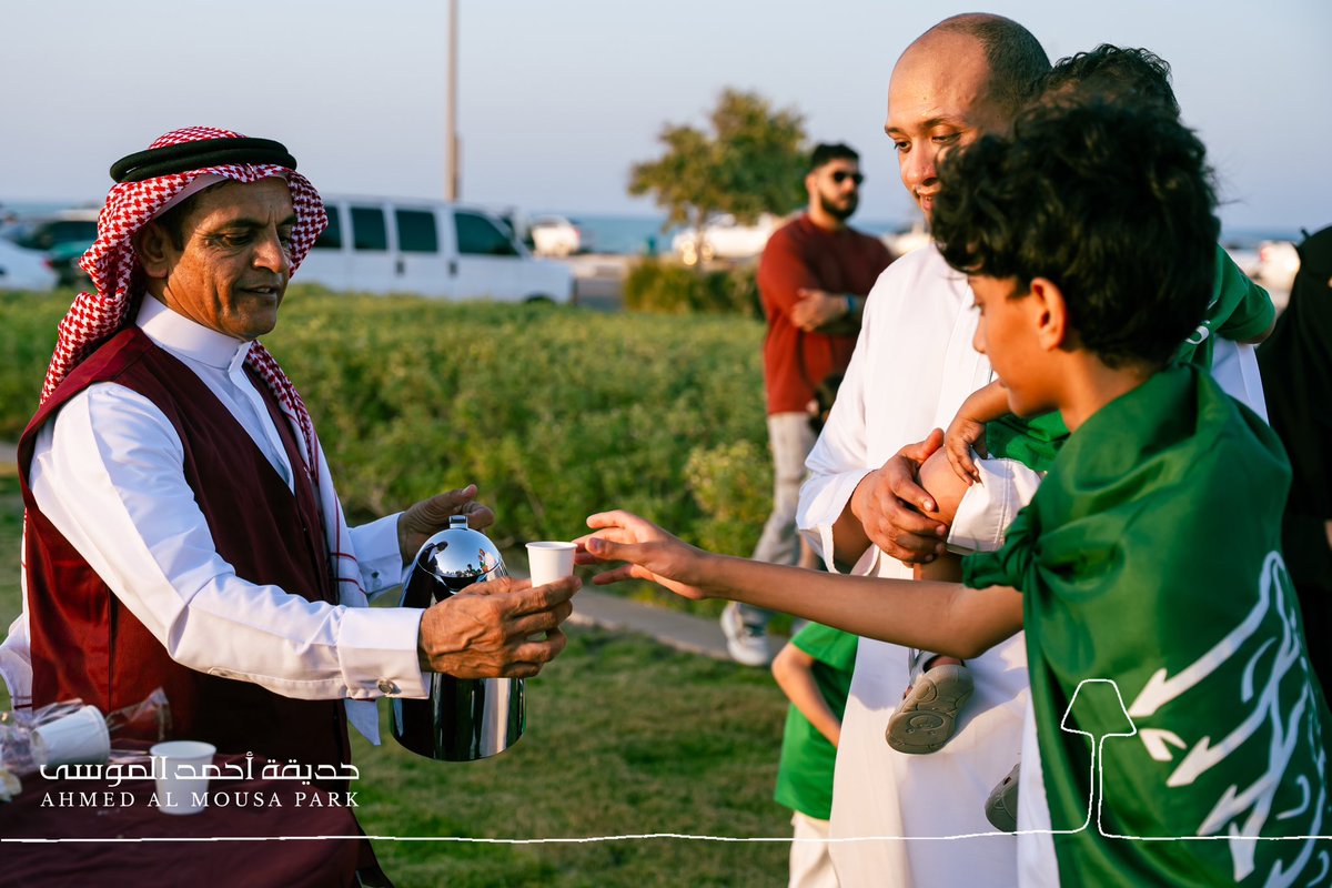 سعدنا بزوار #حديقة_أحمد_الموسى 
في أحتفال #اليوم_الوطني_السعودي94