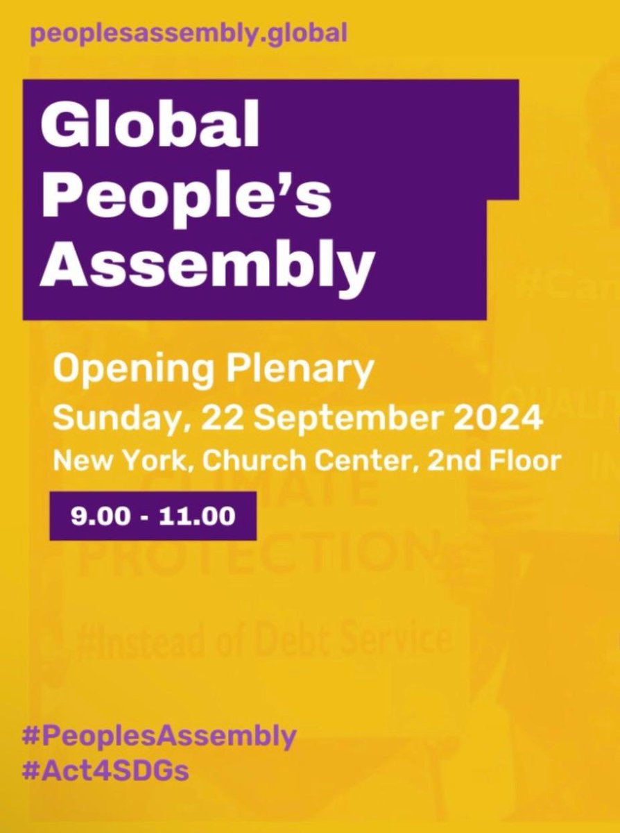 GCAP_LAC's tweet photo. En la inauguración de nuestra Asamblea Mundial en Nueva York, nuestra compañera Pamela Ogando, en representación de #GCAPLAC, intervino para abordar los aspectos más relevantes de nuestra Declaratoria Regional #LAC, te invitamos a leerla aquí👉:
https://t.co/xT7Vy7nmiz https://t.co/Rklzt1tYEz