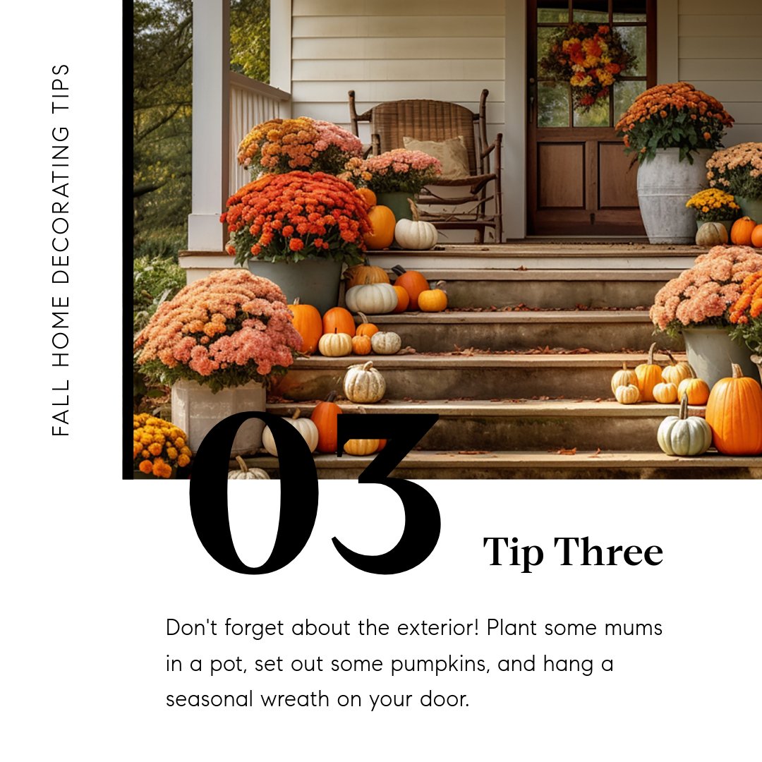 🍂 Fall into Cozy Vibes! 
🏡✨ Transform your home with these quick Fall Decorating Tips