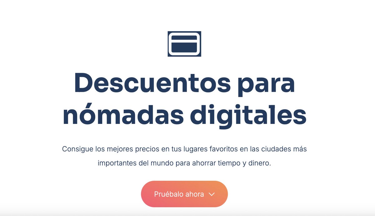 Lanzo nuevo negocio para ahorrar mucho DINERO y TIEMPO a nómadas digitales de todo el mundo 💥 

✔️ Si quieres ser de los primeros en acceder, comenta la palabra 'NOMADA' y te mando DM con info.