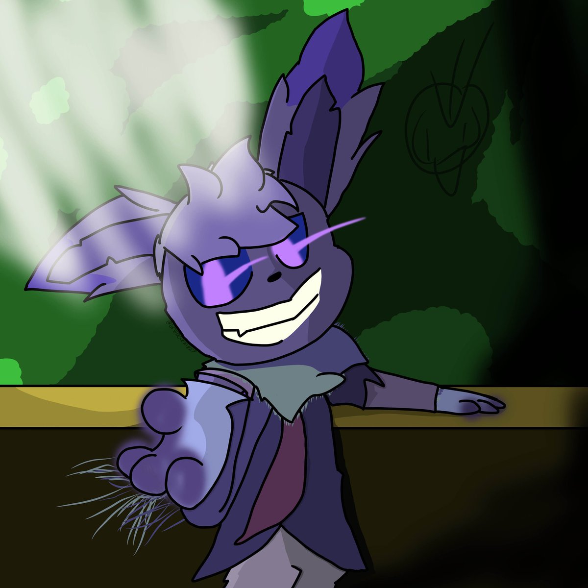 PenguinBoy1827's tweet photo. Art trade for @VoltVee135 
His ghost espy oc!!
That long arm looks very creepy 😰
#pokemonfanart #ocartist #ocart #arttrade #Halloween #espeon 
I had fun drawing this for him!! https://t.co/SbMxx9cFcc