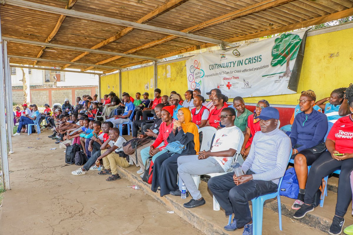 Krcs_NRbBranch's tweet photo. Yesterday marked the last day of our 2-days NCD soccer tournament.

A total of 1,500 community members benefited from our integrated Mpox sensitization and NCD screenings.

Through the Continuity of NCD Care Project, a total of 20 football teams participated—16 men's teams and 4 women's teams, drawn from 6 different sub-counties in Nairobi.

We thank the @047County and  @danskrodekors for the continued support.
