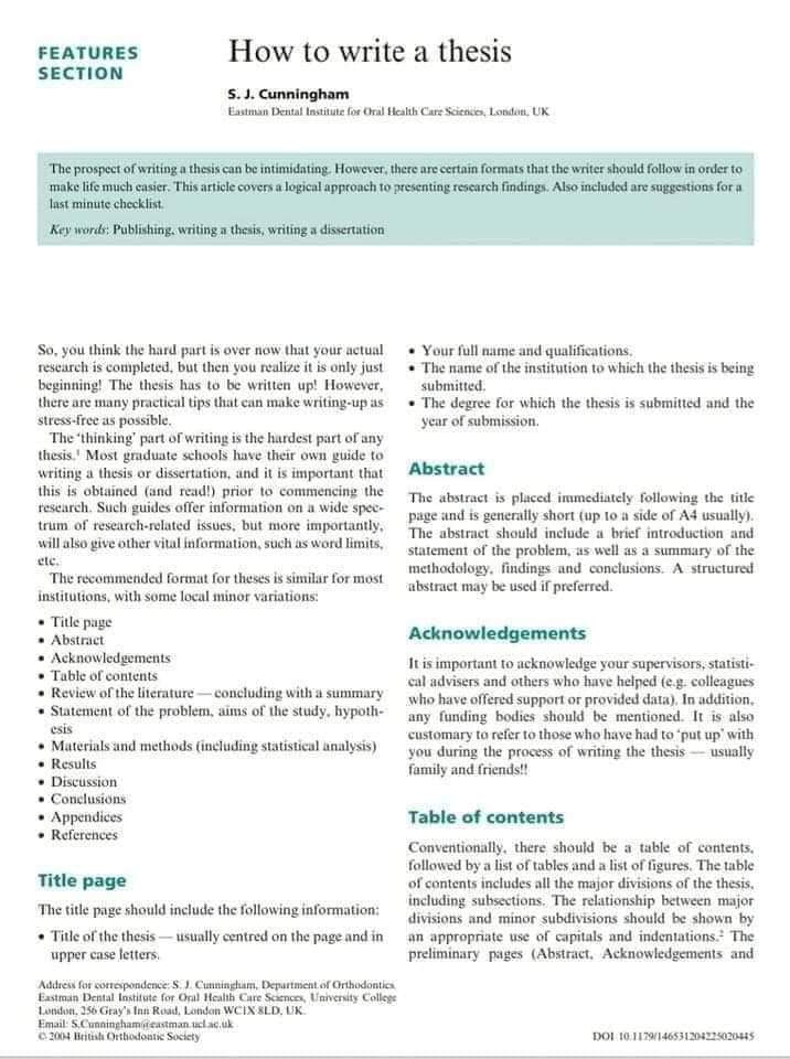DrasmaJabeen1's tweet photo. How to write a thesis? By SJ Cunningham #AcademicTwitter #AcademicChatter https://t.co/9UDf4W3Ass