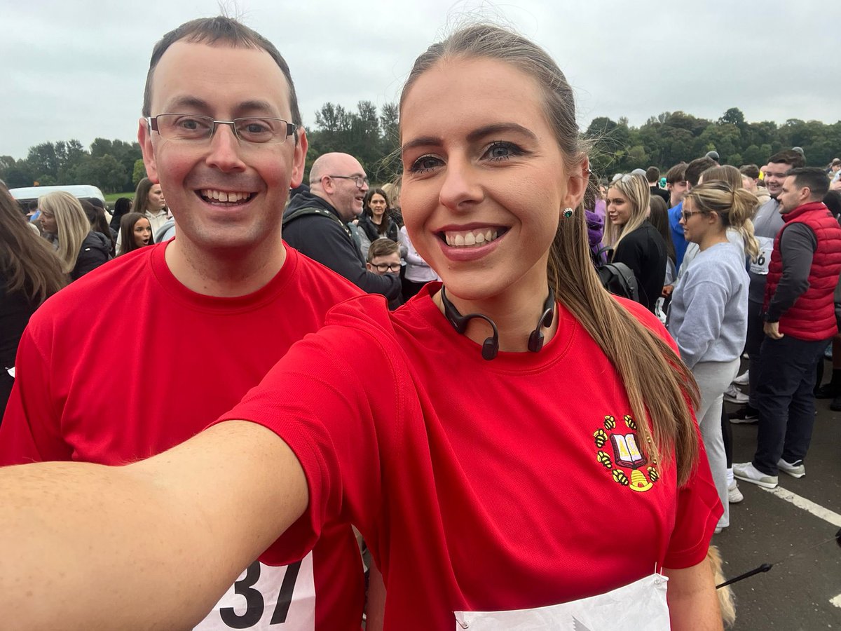 The maths department at the 6k for <a href="/StAndrewHospice/">St. Andrew's Hospice</a> . Congratulations to all the pupils who completed it raising money for the charity. Also a shout out to <a href="/MissGierlowski/">Miss Gierlowski</a> on finishing as the 4th best female teacher🙌