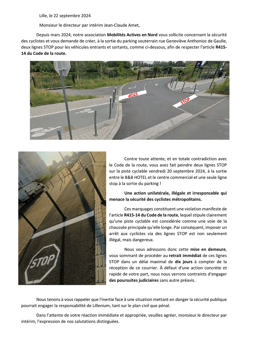 AMAenNord's tweet photo. .@Lillenium  Mise en demeure https://t.co/hl0WVYxLQ3