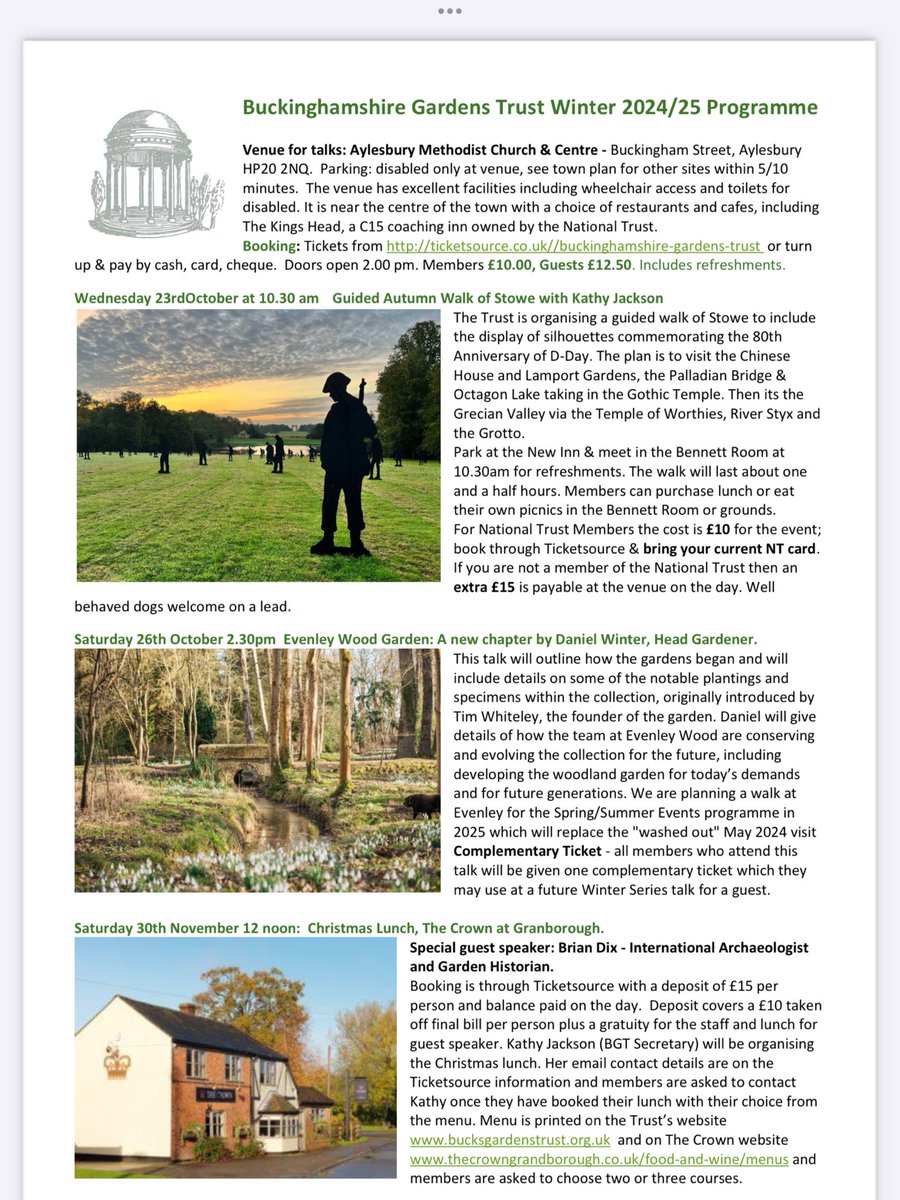 bucksgardens's tweet photo. Autumn is knocking on our doors like a Banshee! But don’t be put off - don your wellies and join us for some fabulous talks (inside!), and some guided walks (umbrellas probably obligatory 
) https://t.co/nPNm0Ow6zD