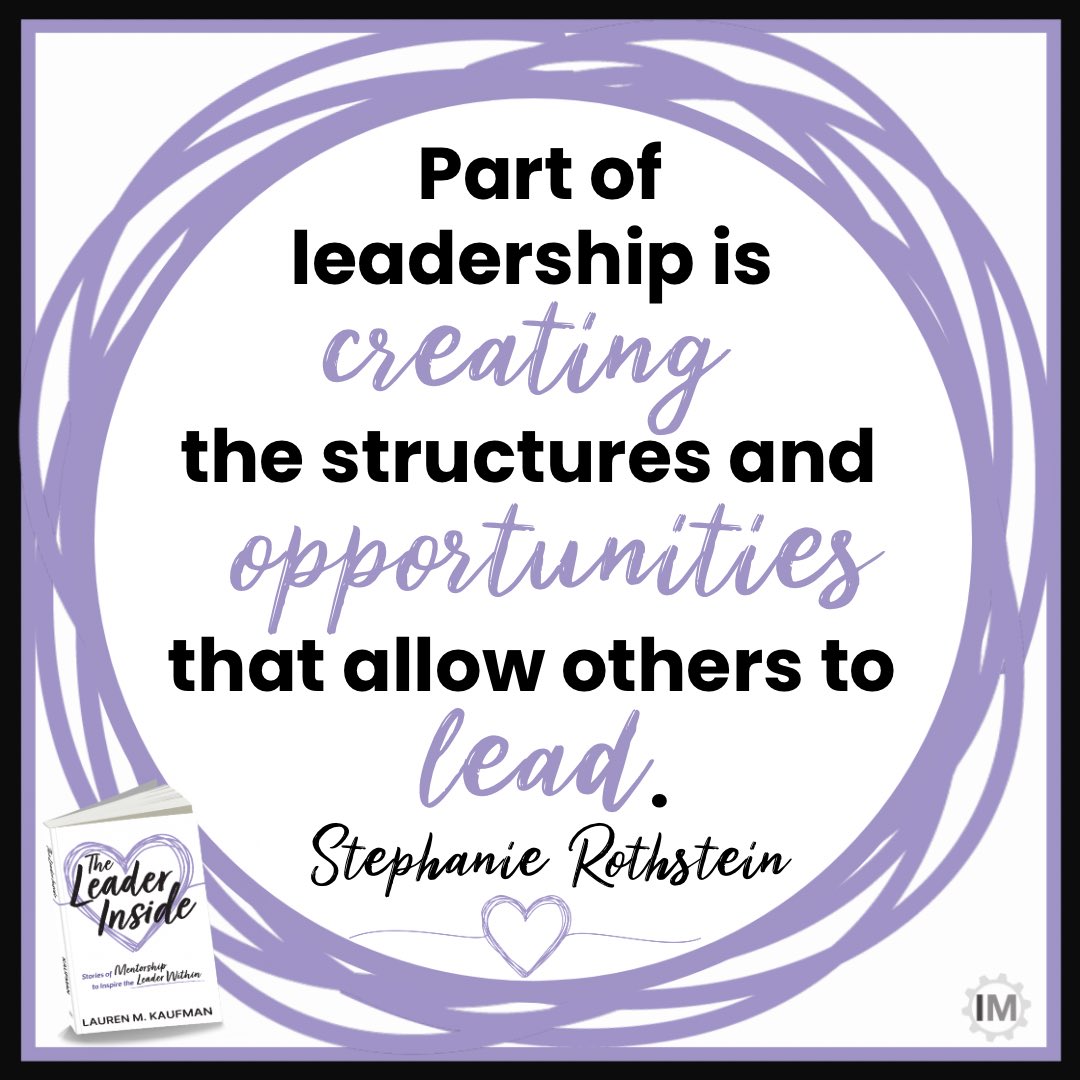 Lauren Kaufman (@laurenmkaufman) on Twitter photo “Part of leadership is creating the structures and opportunities that allow others to lead.” - <a href="/StephRothEDU/">Stephanie Rothstein</a> #TheLeaderInside contributor 💜
📖🔗 a.co/d/82LfGZt “Part of leadership is creating the structures and opportunities that allow others to lead.” - <a href="/StephRothEDU/">Stephanie Rothstein</a> #TheLeaderInside contributor 💜
📖🔗 a.co/d/82LfGZt