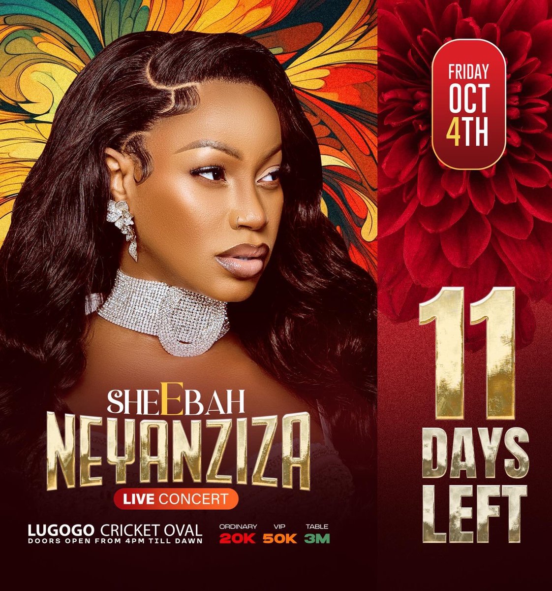 Ksheebah1's tweet image. #11DaysLeft ✨👏

Book your NEYANZIZA CONCERT  ticket NOW not to miss out 🎶 Physical tickets ARE AVAILABLE at various outlets. You can also grab discounted ones via @airtelmoneyug Dial *185*9# and enter Merchant 4373000, or get your ticket at @QuicketUG 

𝗖𝗮𝗹𝗹 𝗼𝗿