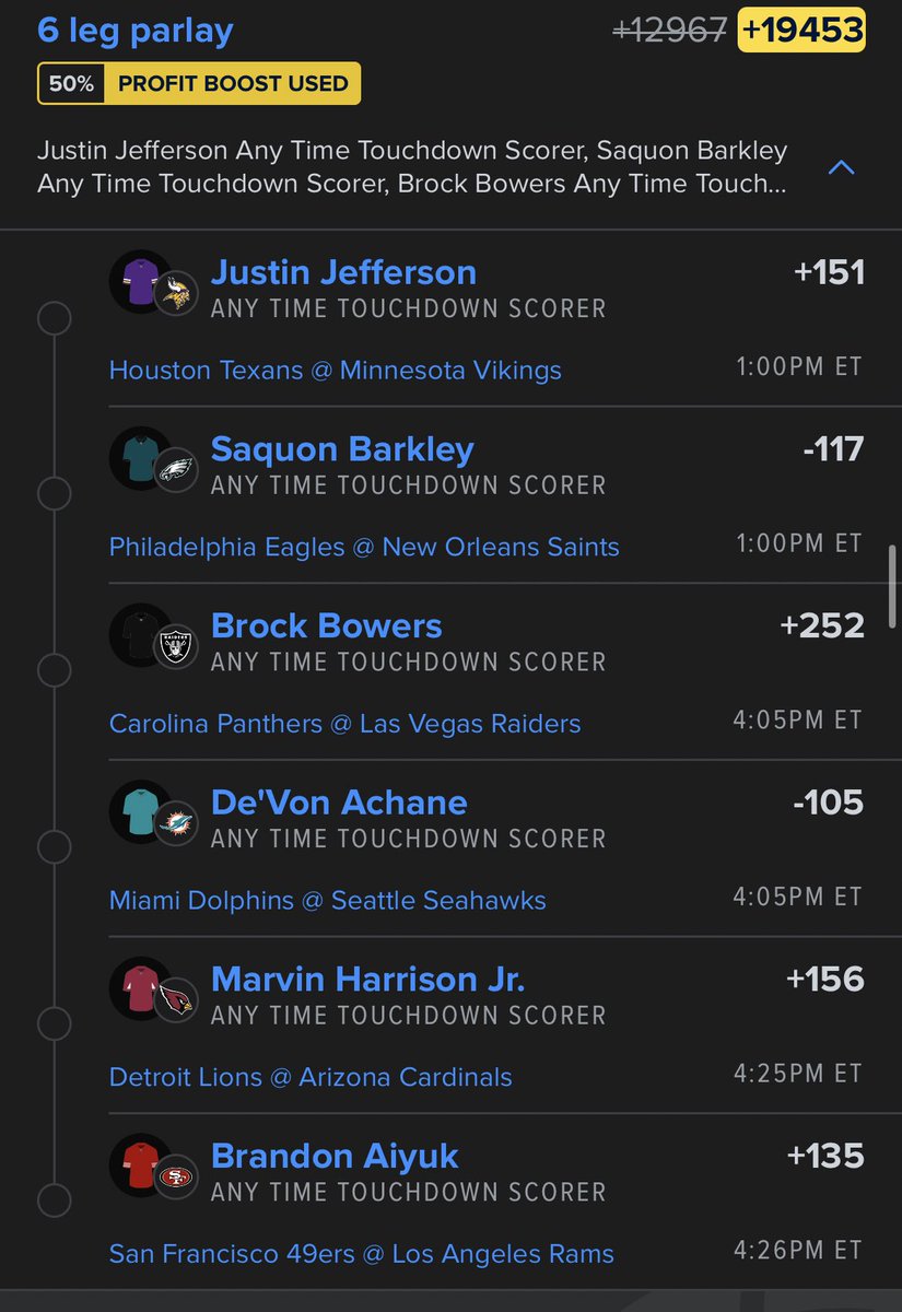 Evergreenparlay's tweet photo. Some more free plays for everyone and the rest have been sent to VIP🎯

LETS GO

#Parlay #Sunday #bets #picks #fanduel #draftkings #eagles #props #fantasy https://t.co/lFpjcG95oU