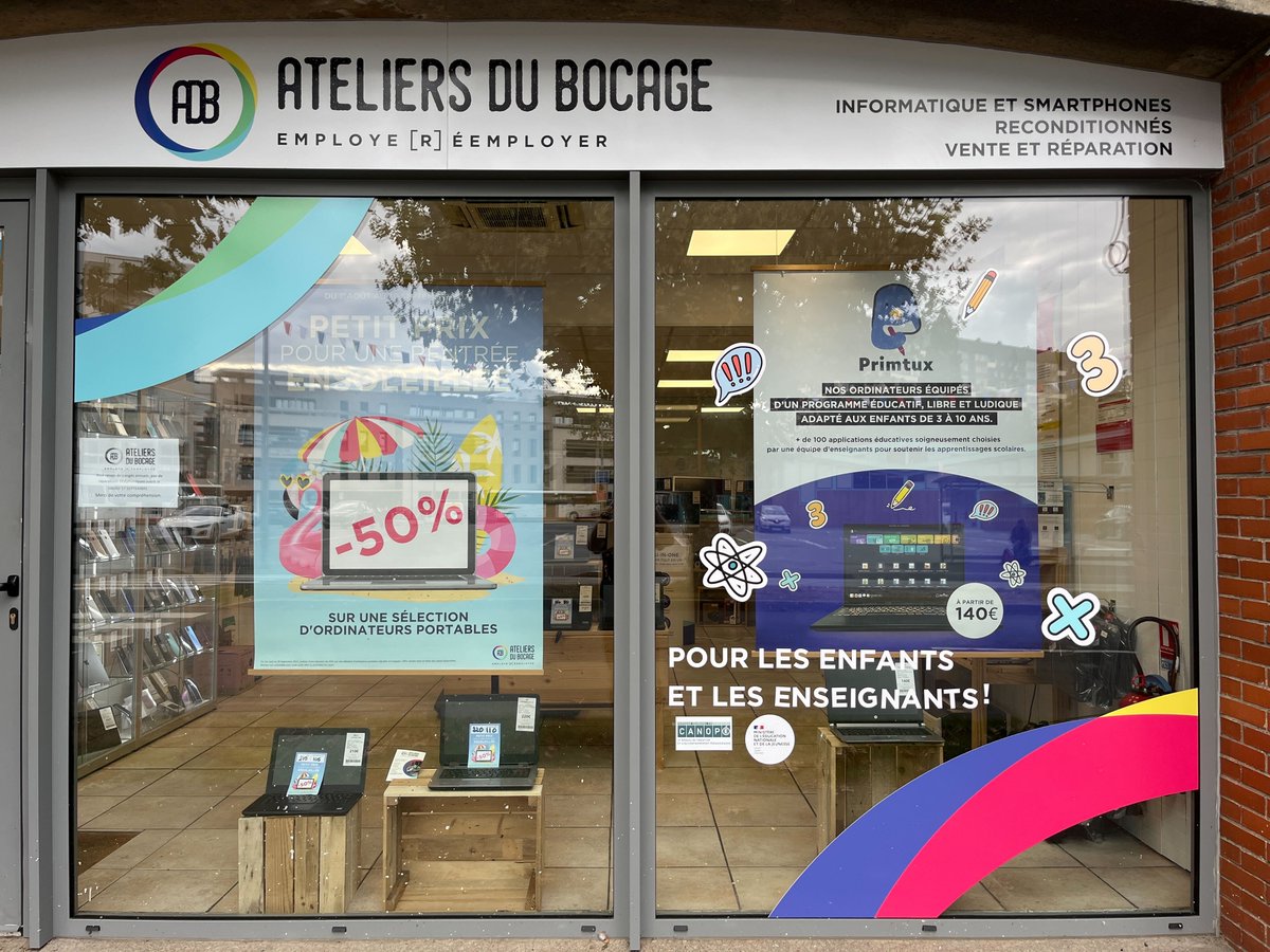 Parent d'enfants de 3 à 12 ans ? Vous souhaitez qu'ils apprennent tout en s'amusant et réciproquement, en toute sécurité ? Rien de mieux qu'un PC avec "PrimTux" dedans (mon fiston confirme)
En neuf (300€), reconditionné (à partir 140€) ou à installer soi-même sur PC maison
⤵️