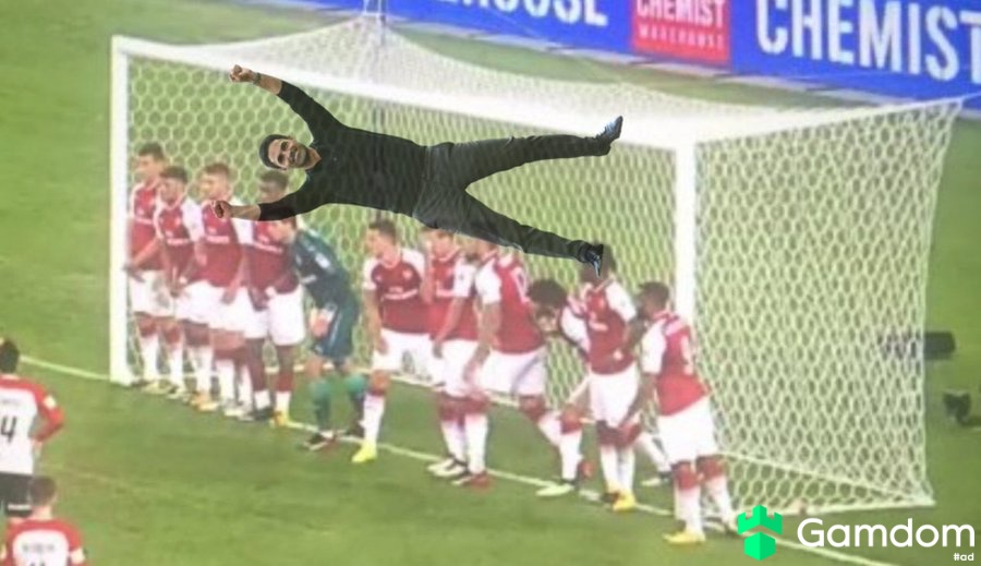 TrollFootball's tweet image. Arsenal in the 2nd half against Man City