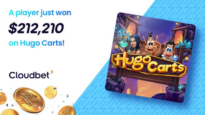 AlertTrade's tweet photo. π₯ A Player just won $212,210 on Hugo Carts! This single win was the biggest of many, as one player struck a seam of wealth in an eye-wateringly impressive tear.
π² Play now via β‘οΈ β https://t.co/JoF6GYpKpa β
#cloudbetcasino #casino #livecasino #sports #esports #hugocarts https://t.co/KMwrj9GJxh