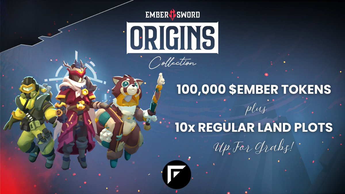 We have exciting news…

We’re giving away 100,000 $EMBER and 10 Land Plots to a handful of lucky gamers.

Head to <a href="/Forge/">Forge</a> and join in by completing tasks like sharing our official social content to earn points. The top 100 users will win a share of $EMBER with the top 10 users