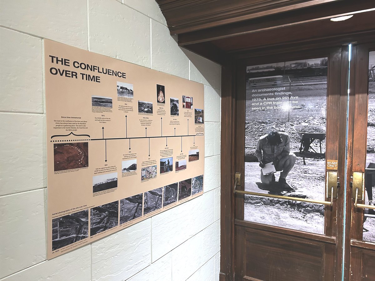 confluence_yyc's tweet photo. Did you know that multiple archaeological digs have happened on this site? ⛏️ The first major excavations to restore the original site of Fort Calgary took place from 1968-1970, with two more following in 1975 and 1976 to reveal the outline of the original fort. https://t.co/RMJxsWvIk1