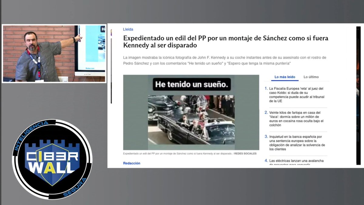 carmennavarro1's tweet photo. @davidalqabri @cibernicola_es @davidalqabri , acabo de terminarme tu charla completa. #Imperdible , como todo lo que haces. Algunos titulares:
- Si confías, verifica!
- Industria de la desinformación
- Verdad vs #Verosimilitud
- Generación de campañas de #desinformación
- Creación de contenido artificial https://t.co/O8dFQQG2RR
