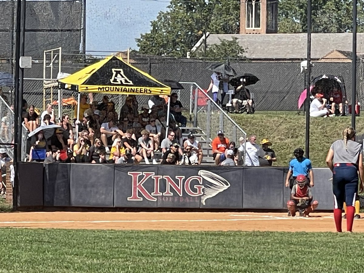 App State in force today at King College!! Up 1-0 going into the bottom of the 1st