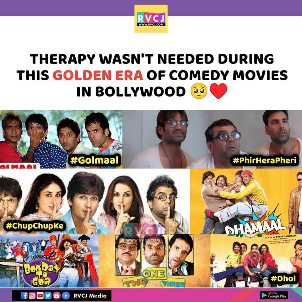 rvcjmovies's tweet photo. These movies ❤️
#dhol #bombaytogoa #dhamaal #chupchupke #phirherapheri #golmaal #onetwothree https://t.co/os9zGFpoPJ