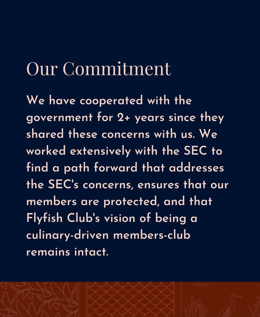Flyfishclub's tweet photo. Flyfish SEC Update. For more information, click the link below. 

https://t.co/hdmqDhJrEp https://t.co/tcfkj2lHlD